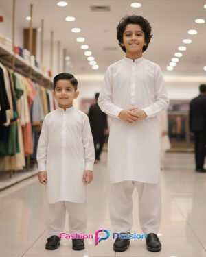 Kids Shalwar Kurta White for boys – traditional outfit by Fashion Passion
